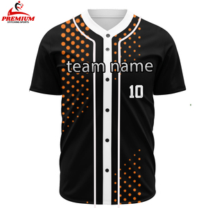 Camiseta de Béisbol Personalizada Unisex de Alta Calidad, Ropa Deportiva Transpirable para Adultos, Talla Grande, Uniforme Sublimado con Logotipo Bordado - Product Image 5