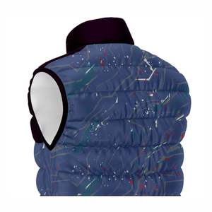 Chaqueta de hombre con capucha personalizada de alta calidad, chaleco acolchado sin mangas, diseño de burbuja con cuello levantado, estilo Hip Hop para aventura al aire libre - Product Image 6