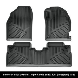 2009-2014丰田普锐斯30系列RHD 5座燃油TPE配件地板衬垫脚垫行李箱垫第一第二 - Product Image 2