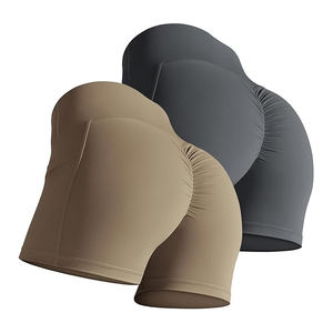 Short de yoga extensible en spandex actif pour la salle de sport, compression avec poches latérales, meilleur short de yoga extensible - Product Image 6