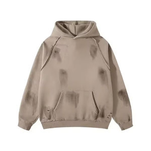 Basics 100% Coton Fleece Écologique Coupe-Vent Teint Uni Poche Lavé à la Pierre Lavage à l'Acide Hommes Sweats à Capuche Vêtements d'Hiver Tendance Plus - Product Image 1