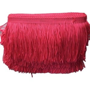Flecos de encaje de 10 metros y 20cm de ancho, borla de plástico, recorte de flecos, vestido latino, accesorios de ropa de escenario, cinta de encaje - Product Image 1
