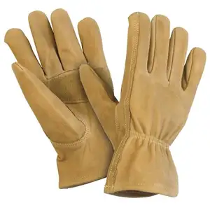 Hot Sell Leather Safety Gloves High Quality Winter Leather Heavy Duty Glove For Work Gloves cowhide split leather