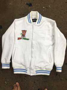 Chaquetas universitarias gruesas de primavera y otoño a prueba de viento, impermeables, con logotipo personalizado, chaquetas universitarias de bombardero de béisbol, chaquetas para hombres - Product Image 6