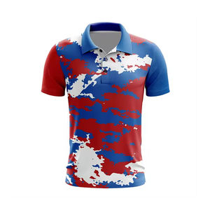 Polo de pesca de camuflaje sublimado, polo deportivo de pesca, camisas para hombre, Polo de poliéster personalizado de algodón para hombre - Product Image 1