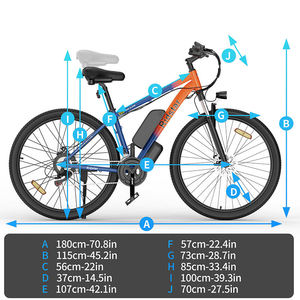Bicicleta Eléctrica Económica de 7 Velocidades, Gran Venta, Batería de 48v 15Ah, 250w/350w/500w, Bicicleta Eléctrica de Montaña - Product Image 4