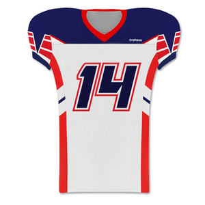 Uniforme de fútbol americano personalizado fabricado profesionalmente con cuello en V/Uniforme de fútbol americano de diseño superior - Product Image 2