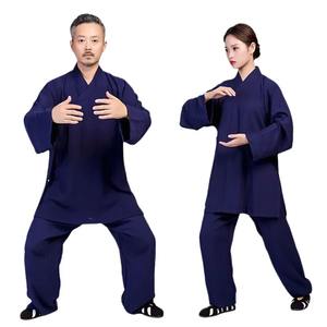 Kimono de Jiu Jitsu Tradicional Estilo Wudang, Túnica de Algodón para Tai Chi, Ropa de Práctica Taoísta, Artes Marciales, Meditación Zen para Niños - Product Image 2