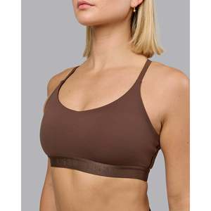 Sujetador Deportivo Transpirable con Tirantes y Estampado - Top Corto Acolchado Chocolate Martini para Gimnasio - Product Image 5