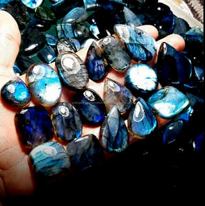 Ágata de encaje azul Natural, piedra preciosa de tamaño libre, tallado de piedras preciosas para el verano, macramé, joyería, cuentas de piedra para la fabricación de joyas - Product Image 5