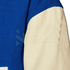 Veste Letterman en toile avec logo personnalisé de qualité supérieure pour hommes, vêtements d'hiver à la mode avec manches longues et col montant - Product Image 6