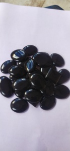 พลอยออนิกซ์สีดำทรงหลังเบี้ย ราคาขายส่ง ออกแบบโดยดีไซเนอร์ พลอยออนิกซ์สีดำหลากหลายรูปทรง สำหรับทำเครื่องประดับผู้หญิง - Product Image 4