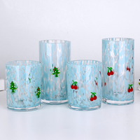 Confettis à Boire Personnalisés Eau Bleu Highball Verres Cocktail Tumbler Verre Tasse logo Kristall