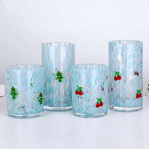 Cá nhân uống Confetti nước màu xanh Highball Kính Cocktail cốc thủy tinh Logo Kristall - Product Image 3