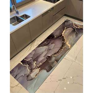 <b>Gold</b> Marble Abstract Rug: Modern Living Room Decor, Printed Rug,With Pile Soft Rug - Product Image 5
