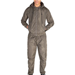 Conjunto cortavientos ligero de secado rápido de 100% poliéster personalizado, chándal cortavientos de nailon con cremallera para hombre - Product Image 1