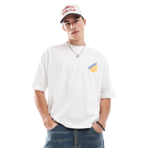 Venta al por mayor personalizable gráfico Camiseta 100% algodón Ropa De Marcas Streetwear hombres diseño de gran tamaño OEM/ODM DTG Bangladesh - Product Image 4