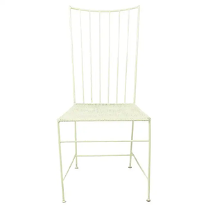 Diseño de moda creativo barato moderno al aire libre hogar mediados de siglo MARCO DE Metal de hierro malla de alambre Silla de comedor con cojín suave - Product Image 3