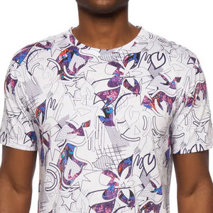 Camisetas de hombre de material de poliéster con cuello redondo, camisetas de sublimación de ropa deportiva de alta calidad al por mayor - Product Image 3