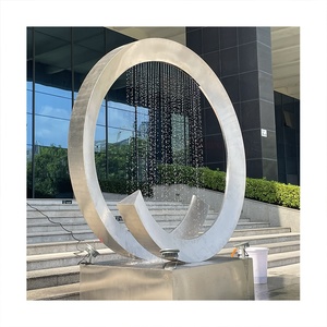 <span class=keywords><strong>Fontana</strong></span> Artistica Personalizzata in Acciaio Inox per Interni ed Esterni, Decorazione Moderna Feng Shui per Casa e Giardino - Product Image 6