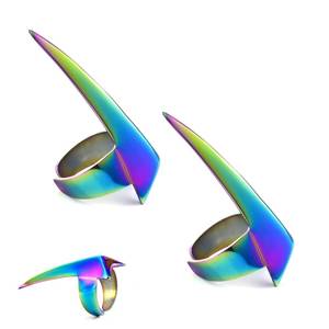 High Quality Hair Parting Ring Metal Hair Braiding Curling Styling Hair Extension Finger Parting Tool Quick Installation Ring - Product Image 1