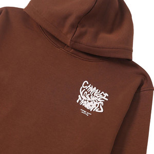 Sudadera con capucha con estampado de algodón/poliéster 100% de alta calidad para mujer, ropa de calle holgada con estampado de letras de Color sólido para invierno - Product Image 4