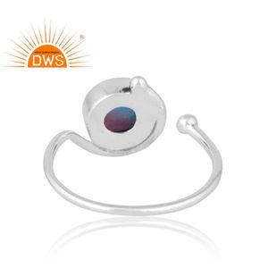 Mejor diseño de plata esterlina Natural Bio Alejandrita Doublet cuarzo anillo de piedras preciosas joyería personalizada para mujeres regalo para ella - Product Image 2