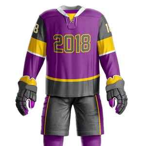Conjunto de uniformes de hockey sobre hielo y hierba de nivel internacional de nuevo diseño hecho a medida de marca de calidad superior para jugador - Product Image 4