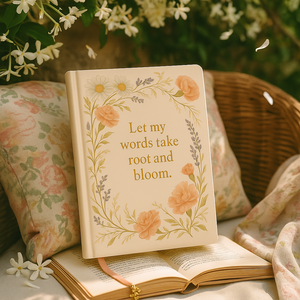 LABON Journal de prière botanique Laissez mes paroles prendre racine et fleurir Carnet de dévotion floral Journal d'écriture chrétienne - Product Image 5