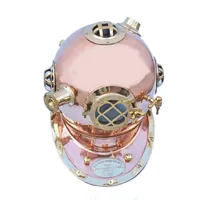 Casque Nautique Antique en Laiton Massif Poli, Cadeau de Collection Premium