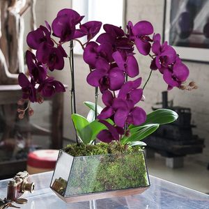 THAOF-102 ราคาขายส่งประดิษฐ์กล้วยไม้ดอกไม้พืชสัมผัสจริงFauxกล้วยไม้Phalaenopsisการจัดดอกไม้ - Product Image 6