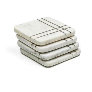 Posavasos de Mármol Blanco Hechos a Mano, Forma Cuadrada, para Hoteles, Bares y Uso Doméstico, Precio de Mayoreo de Fabricante Indio - Product Image 6
