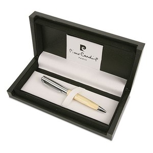 PIERRE CARDIN FERRARA OR0 Bolígrafo de plástico amarillo Logotipo personalizado Promoción de la novedad Estilo deportivo lindo Color del cuerpo amarillo - Product Image 1