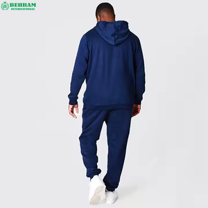 Nuevos conjuntos deportivos de entrenamiento al por mayor con logotipo personalizado de alta calidad para hombre, 500 GSM, ropa deportiva para correr, conjunto de chándal y pantalones deportivos - Product Image 2