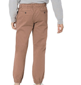 กางเกงจ็อกเกอร์ผ้าฝ้าย 100% กางเกงวอร์มน้ำหนักเบา กางเกงออกกำลังกาย ปิดด้วยกระดุมผ้าแคนวาส เอวกลาง ทรงตรง สีซักแบบพิเศษ - Product Image 2