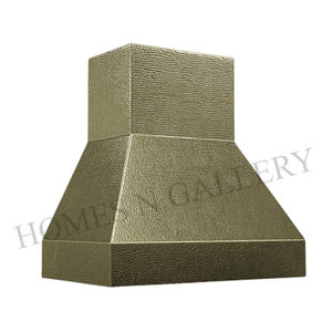 Nouvelle conception, haute qualité, finition laiton martelé naturel antique, pour îlot de cuisine et cheminée murale, couvercle de hotte murale - Product Image 2