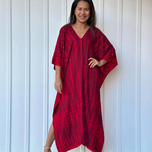 Tie Dye <b>Kaftan</b> A 134 <b>Beach</b> Vacation Resort Cruise Pool Party Lounge Home Work At Home - Product Image 1