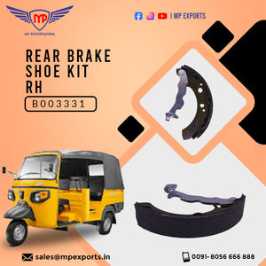 Kit de zapata de freno trasero indio de alta calidad mano derecha para APE tres ruedas disponibles sistemas de carrocería de motocicleta repuestos - Product Image 3