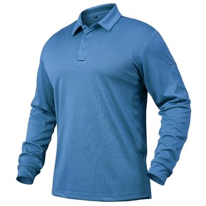 Polo à manches longues personnalisé OEM polo à manches longues vente en gros fournisseur d'impression de broderie en coton polyester mode décontractée pour hommes - Product Image 2