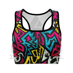 Sujetador deportivo de sublimación para mujer, ropa de Fitness, sublimación de entrenamiento, sin costuras de alto soporte Sujetador deportivo, venta en línea, Pakistán - Product Image 5