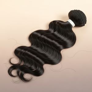 Extensiones de Cabello Humano Indio Virgen Sin Procesar, Tejido Doble a Máquina, Color Negro Natural, Cabello Remy, Paquetes de 100g - Product Image 3