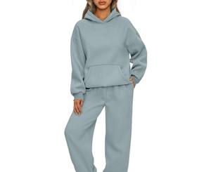 Conjunto Deportivo de Dos Piezas con Capucha, Estampado Informal, Grueso, para Invierno, Tallas Grandes, Servicio OEM, Personalizado para Mujer, Unisex, para Entrenamiento y Jogging - Product Image 1