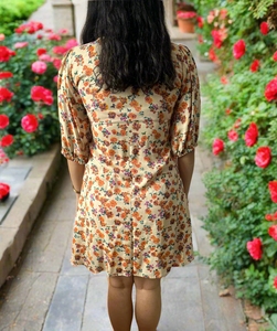 Florance ODM robe imprimée western pour femme 100% coton écologique décontracté silhouette ample pour printemps été automne Mini - Product Image 2