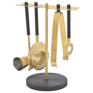 Ensemble de bar en acier inoxydable et en bois de qualité supérieure, parfait pour les mariages à domicile et les restaurants, à prix d'usine - Product Image 5