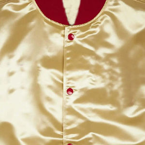 Chaqueta universitaria de satén de doble cara con bordado personalizado de estilo callejero para hombre, resistente al agua, servicio OEM - Product Image 4