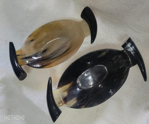 Ensalada de cuerno de búfalo ecológica de mejor diseño de alta calidad/cuenco para servir frutas artesanías naturales indias hechas a mano directamente fabricante - Product Image 4