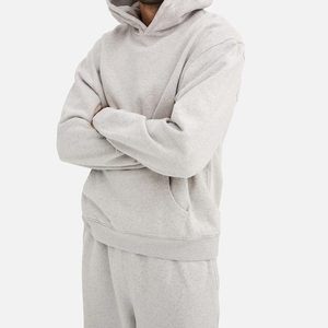 Conjuntos de chándal de lana orgánica para hombre, chándal personalizado para hombre, conjunto de pantalones de chándal y Sudadera con capucha de algodón orgánico para hombre - Product Image 5