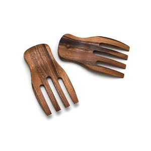 Usos regulares Acacia/Mango Madera Venta al por mayor Mano Garra Fruta Ensalada Servidor Pinzas Utensilios Cuchara hogar y cocina - Product Image 1