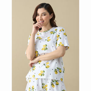 Chemise et short à motif solide et décontracté pour femmes Collection de vente en gros à chaud dans les tailles adultes - Product Image 2