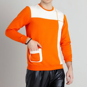 Meilleure qualité séchage rapide hommes Street Style coton mélangé sweats à capuche à bas prix sans cordes Streetwear blanc - Product Image 2